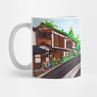 Watercolor - Japanese street Mug